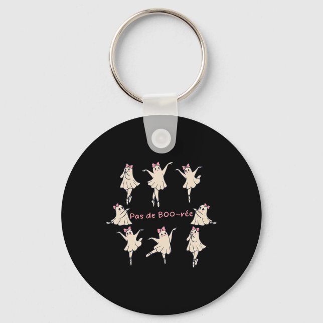 Pas De Boo-rée Design  Keychain (Front)
