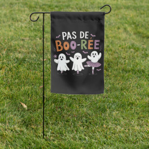Pas de BOO-ree Ghost Ballet Dancer Teacher Garden Flag