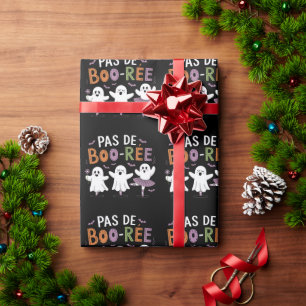 Pas de BOO-ree Ghost Ballet Dancer Teacher Wrapping Paper