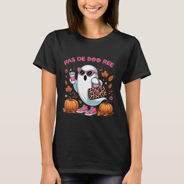 Pas De Boo Ree Halloween Spooky  T-Shirt (Front)