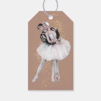 Pas de Deux Ballet Romance Personalized Gift Tags