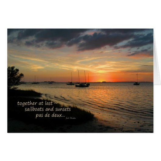 "Pas de deux" ~ Crystal Beach, Florida Cards (Front Horizontal)