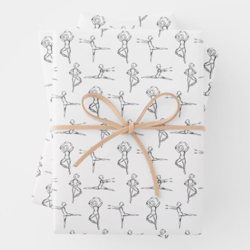 Pas de Doodle Ballerina Sketch Gift Wrap