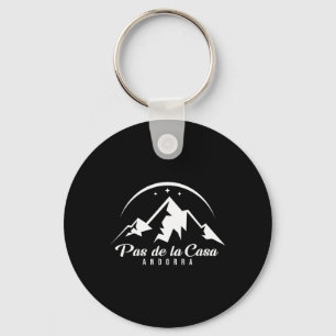 Pas De La Casa Andorra Ski Resort Skiing Snowboard Keychain