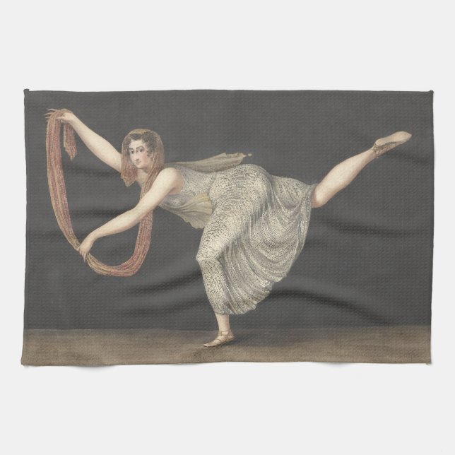 Pas-de-Shawl Dance Annette Kobler Amsterdam 1812 Towel (Horizontal)