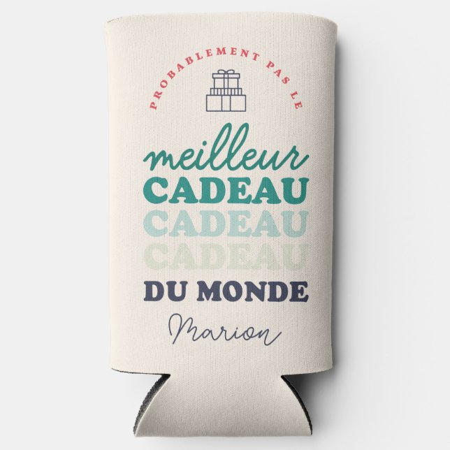 Pas le meilleur cadeau du monde seltzer can cooler (Front)