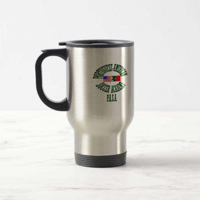 PASA FC Travel Mug - Silver (Left)