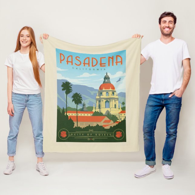 Pasadena, CA Fleece Blanket (In Situ)