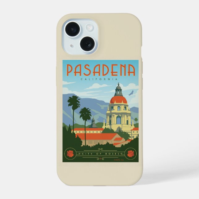 Pasadena, CA Iphone Case (Back)