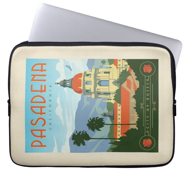 Pasadena, CA Laptop Sleeve (Front)
