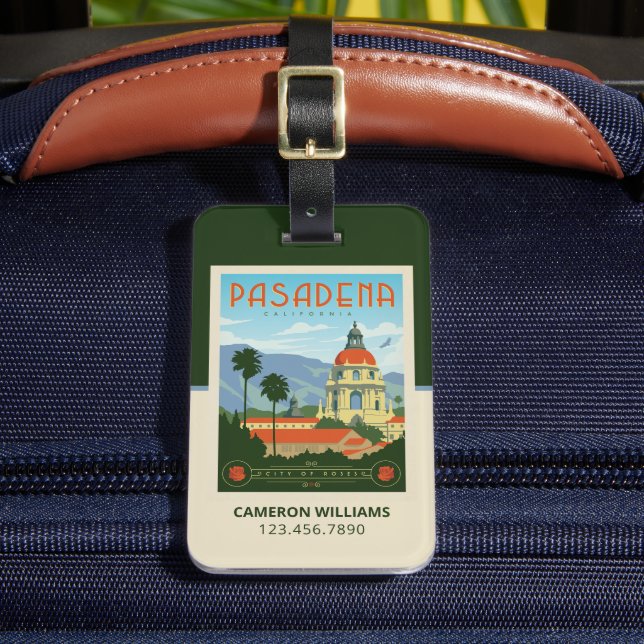 Pasadena, CA Luggage Tag (Front Insitu 2)