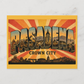 Pasadena California Crown City Rose Parade Postcard