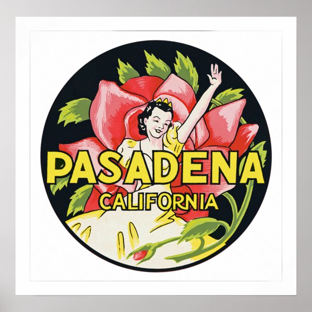 Pasadena California Poster (Front)