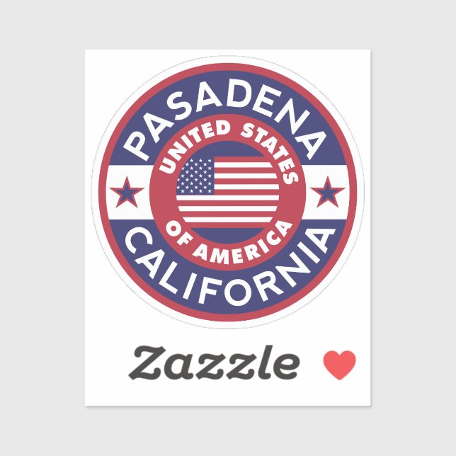 PASADENA, California Sticker (Sheet)