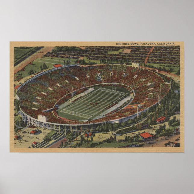 Pasadena, California - The Rose Bowl Poster (Front)
