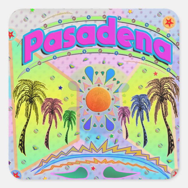 Pasadena Calm Desire Sticker (Front)
