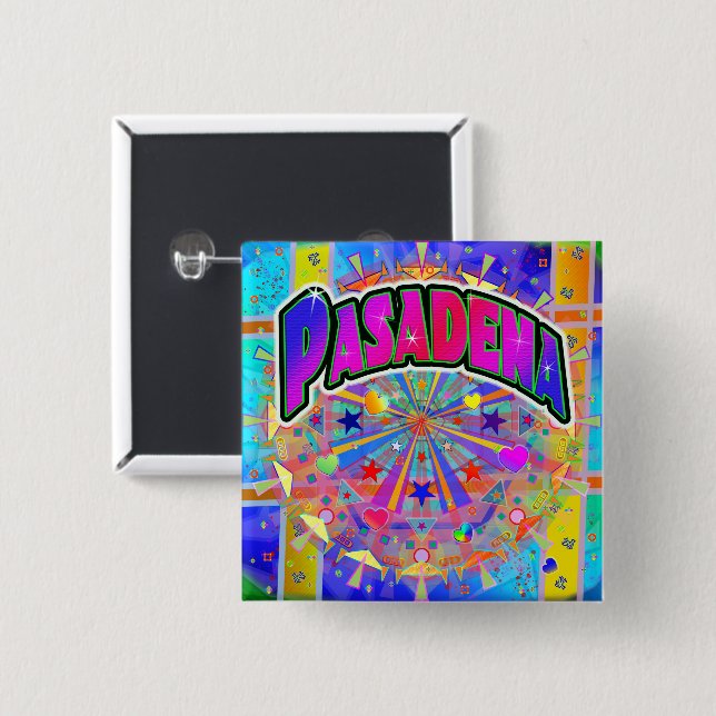 Pasadena Cosmic Unity Button (Front & Back)