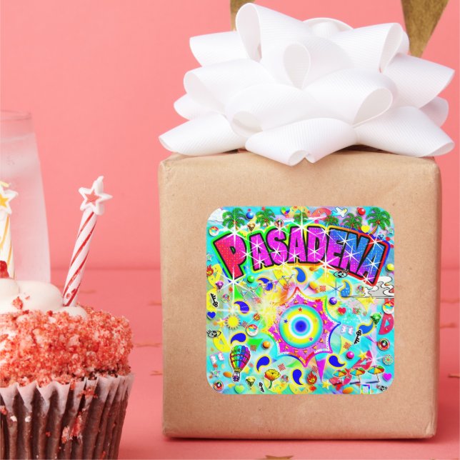 Pasadena Mystic Dance  Square Sticker (Party)