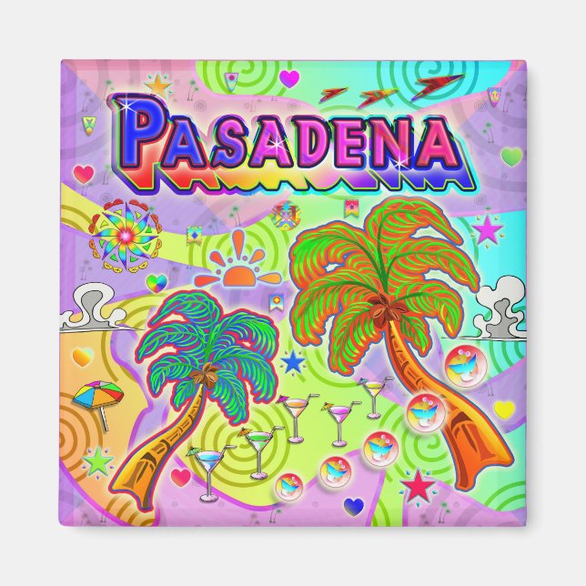 Pasadena Vacation Target Magnet (Front)