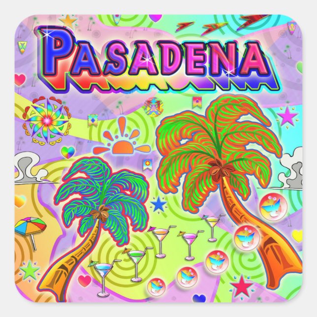 Pasadena Vacation Target Sticker (Front)