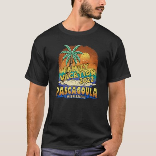 Pascagoula Mississippi Family Vacation 2022 Beach  T_Shirt