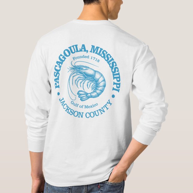 Pascagoula (shrimp) T-Shirt (Back)