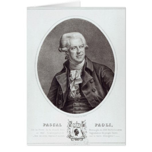 Pascal Paoli, 1872 Cards (Front)