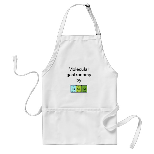 Pascal periodic table name apron (Front)