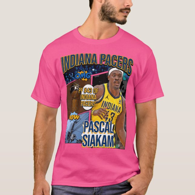 Pascal Siakam Basketball Art Pacers 1 T-Shirt (Front)
