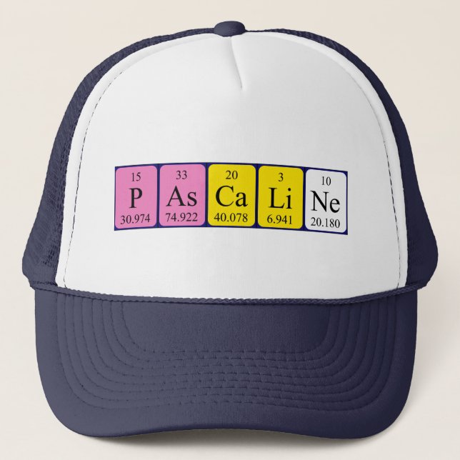 Pascaline periodic table name hat (Front)