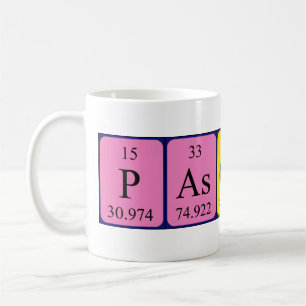 Pascaline periodic table name mug