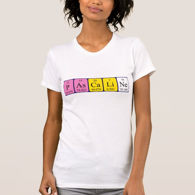 Pascaline periodic table name shirt (Front)