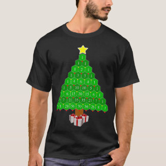 Pascals Triangle Math Christmas Tree T-Shirt