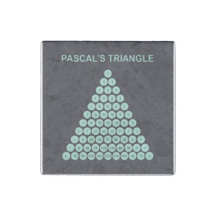 Pascal's Triangle Stone Magnet