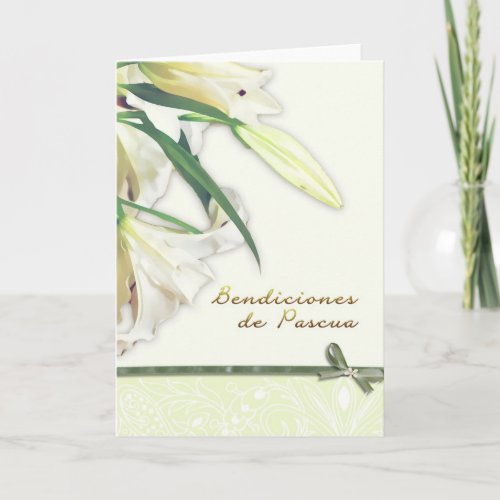pascua bendices spanish happy easter card