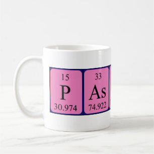 Pascual periodic table name mug