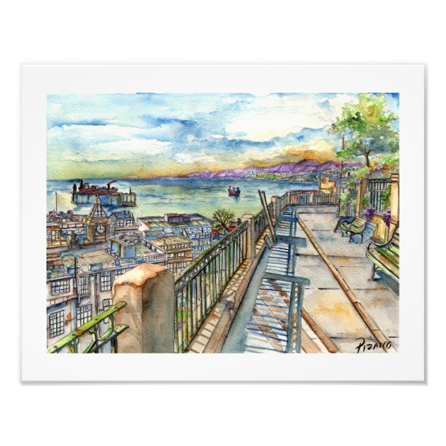 Paseo Gervasoni (watercolor) Photo Print (Front)