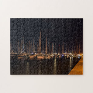 Paseo maritimo at night - Palma de Mallorca Jigsaw Puzzle