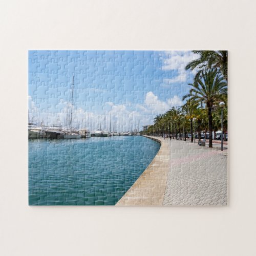 Paseo maritimo _ Palma de Mallorca Spain Jigsaw Puzzle