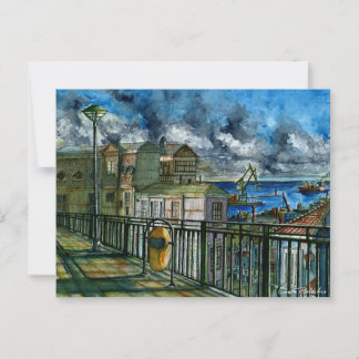Paseo Mirador de Valparaíso Postcard