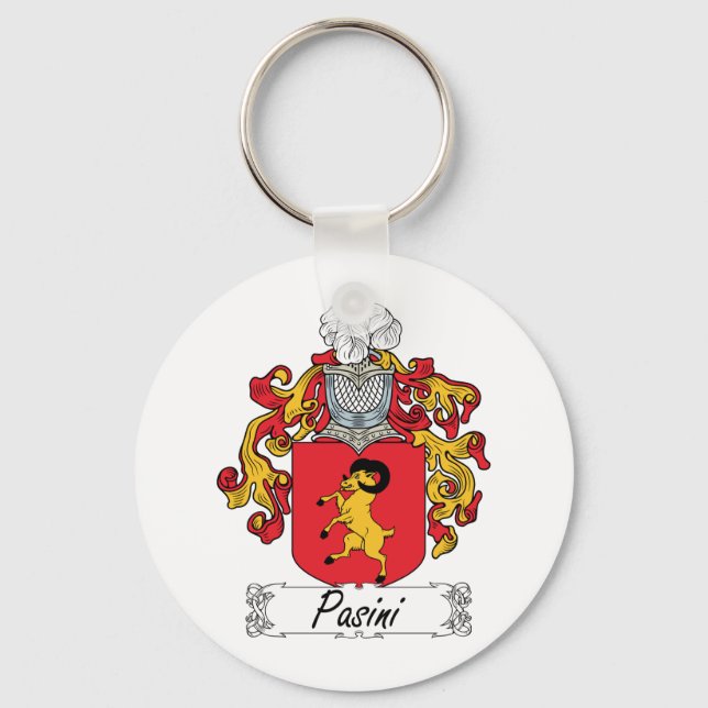 Pasini Family Crest Keychain (Front)