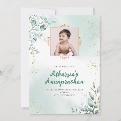 Pasni invitations Annaprashana invite Weaning