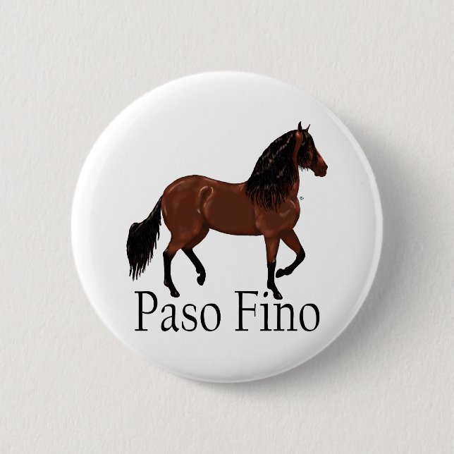 Paso Fino Bay "Paso Fino" Button (Front)