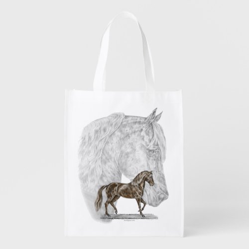 Paso Fino Horse Art Grocery Bag