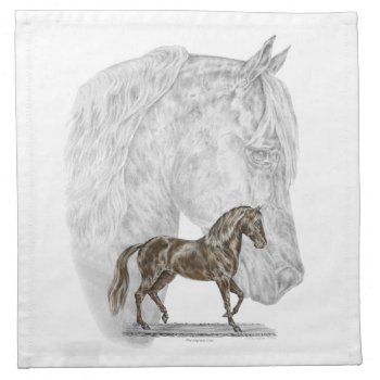 Paso Fino Horse Art Napkin by KelliSwan at Zazzle