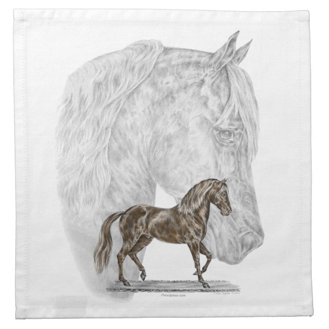 Paso Fino Horse Art Napkin (Front)