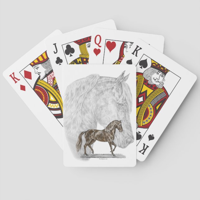Paso Fino Horse Art Poker Cards (Back)