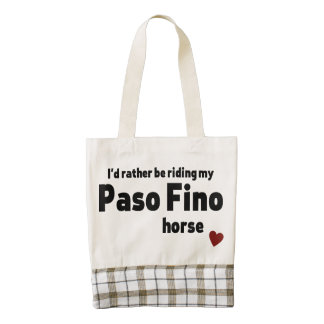 Paso Fino horse Zazzle HEART Tote Bag