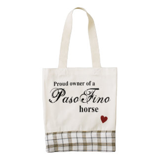 Paso Fino horse Zazzle HEART Tote Bag