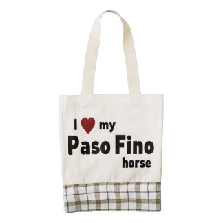 Paso Fino horse Zazzle HEART Tote Bag